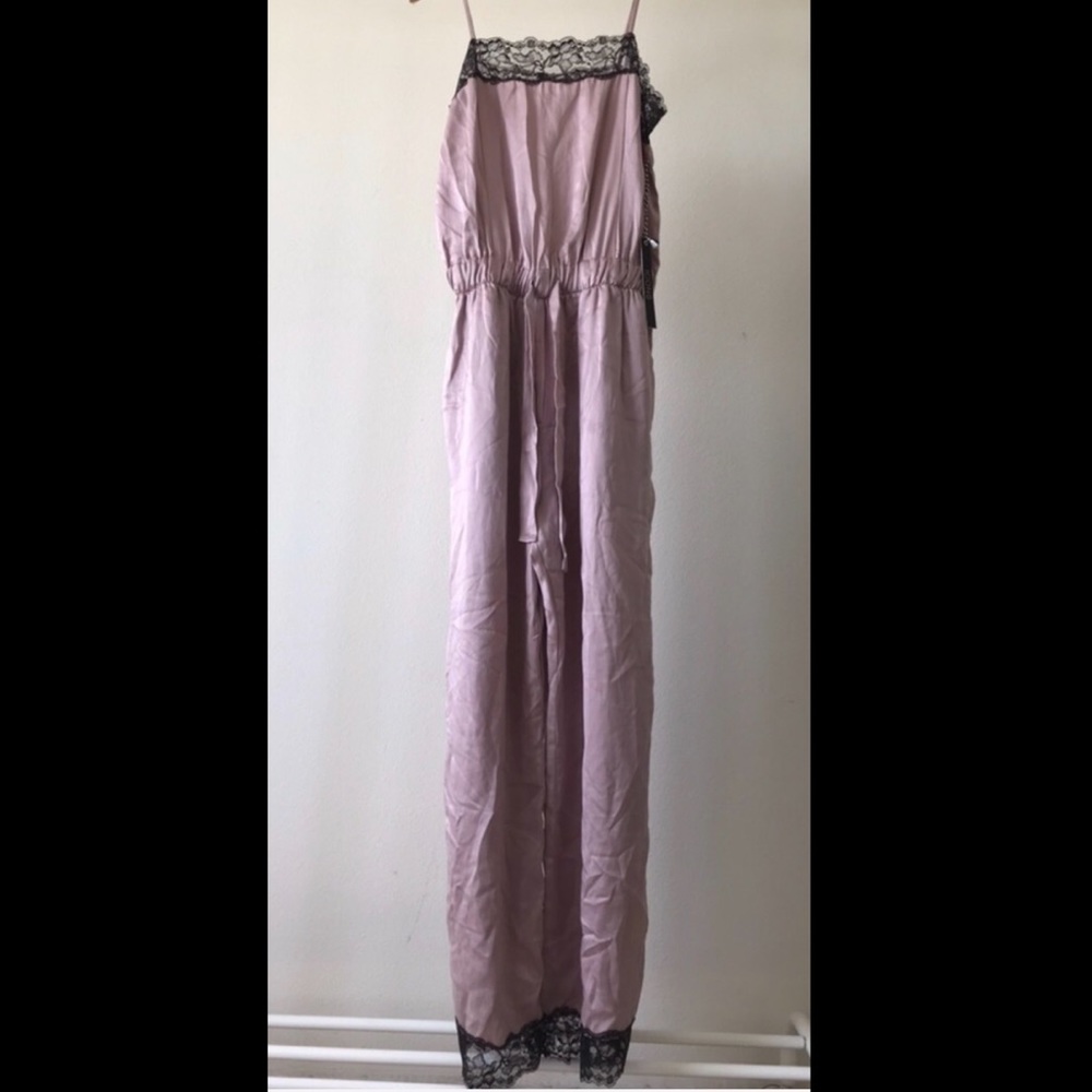 NWT ICONS Objts of Devotion Lace trimmed jumpsuit